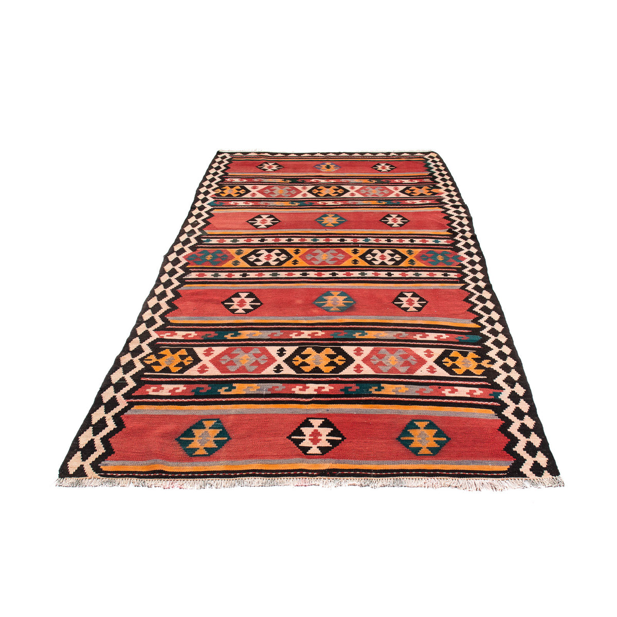 Runner Kelim Rug - Old - 295 x 160 cm - multicolored