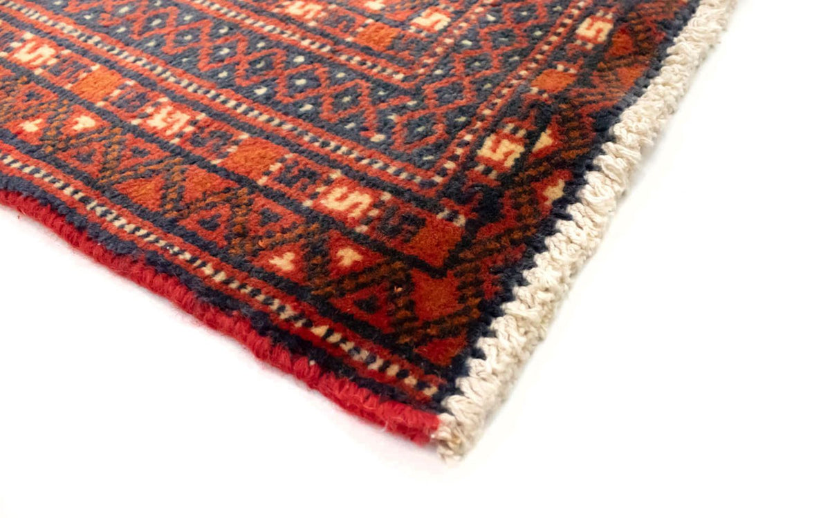 Runner Turkaman Rug - 100 x 50 cm - red