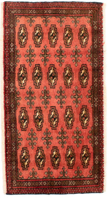 Turkaman Rug - 130 x 60 cm - rust
