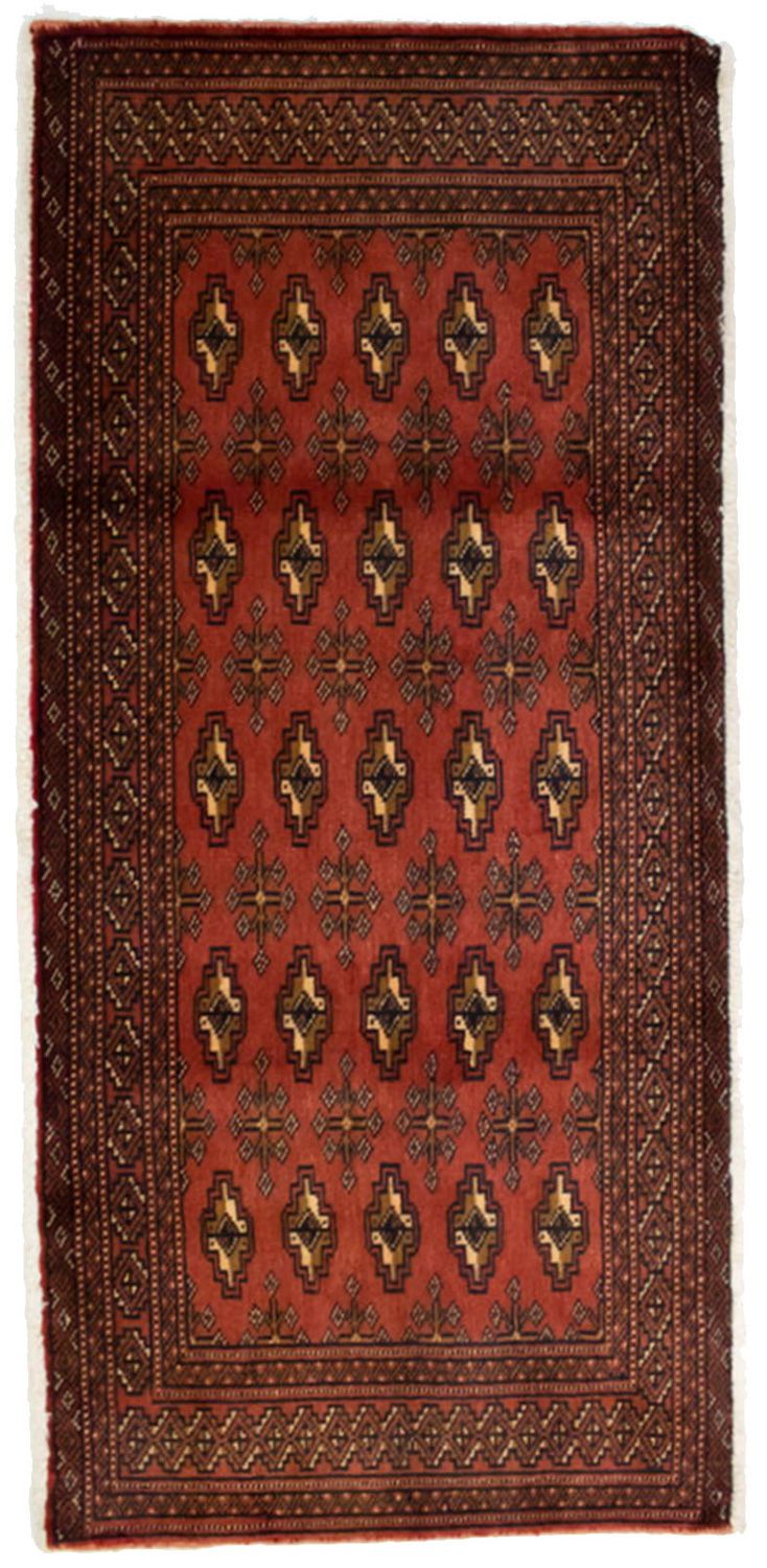Turkaman Rug - 130 x 60 cm - red