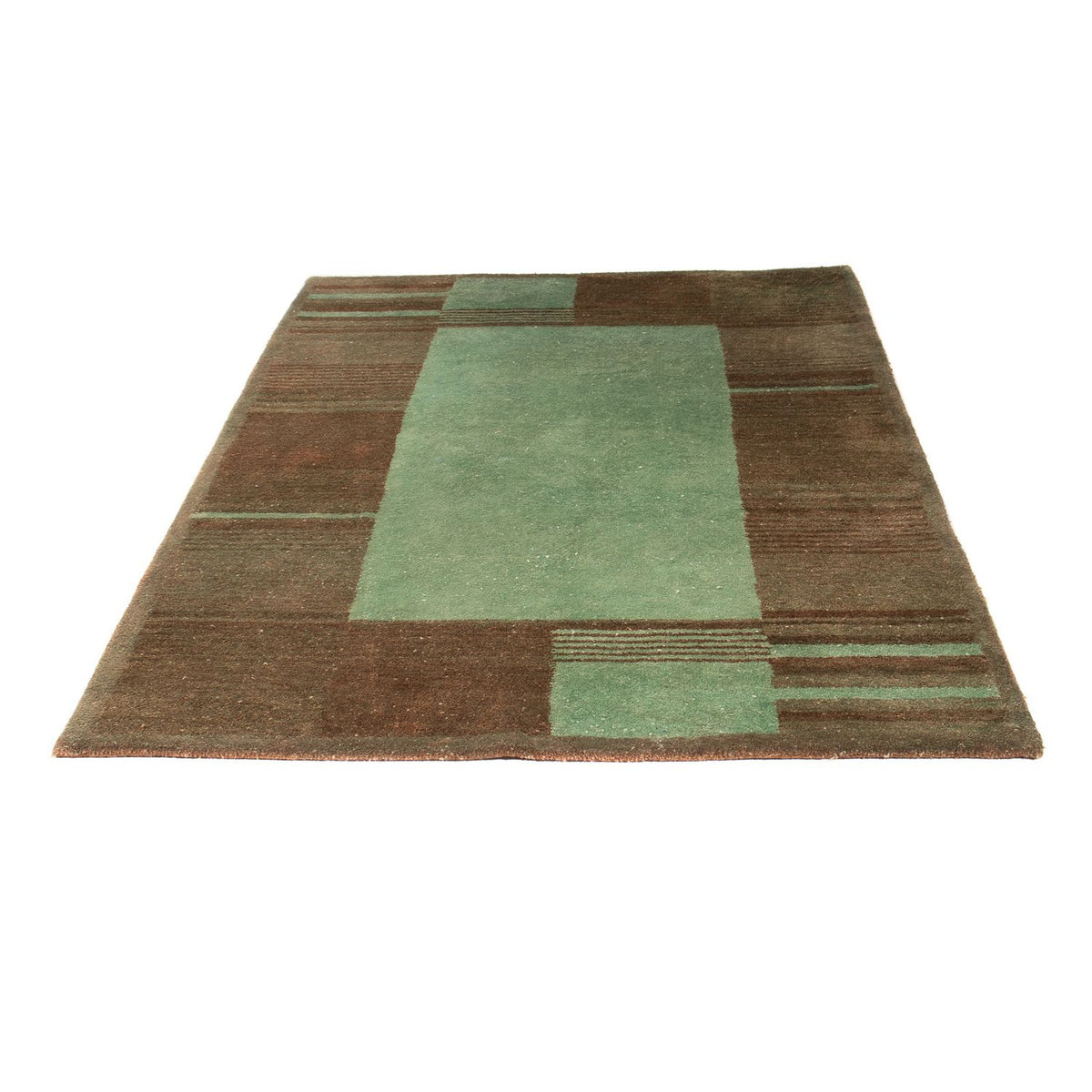 Wool Rug - 193 x 137 cm - green