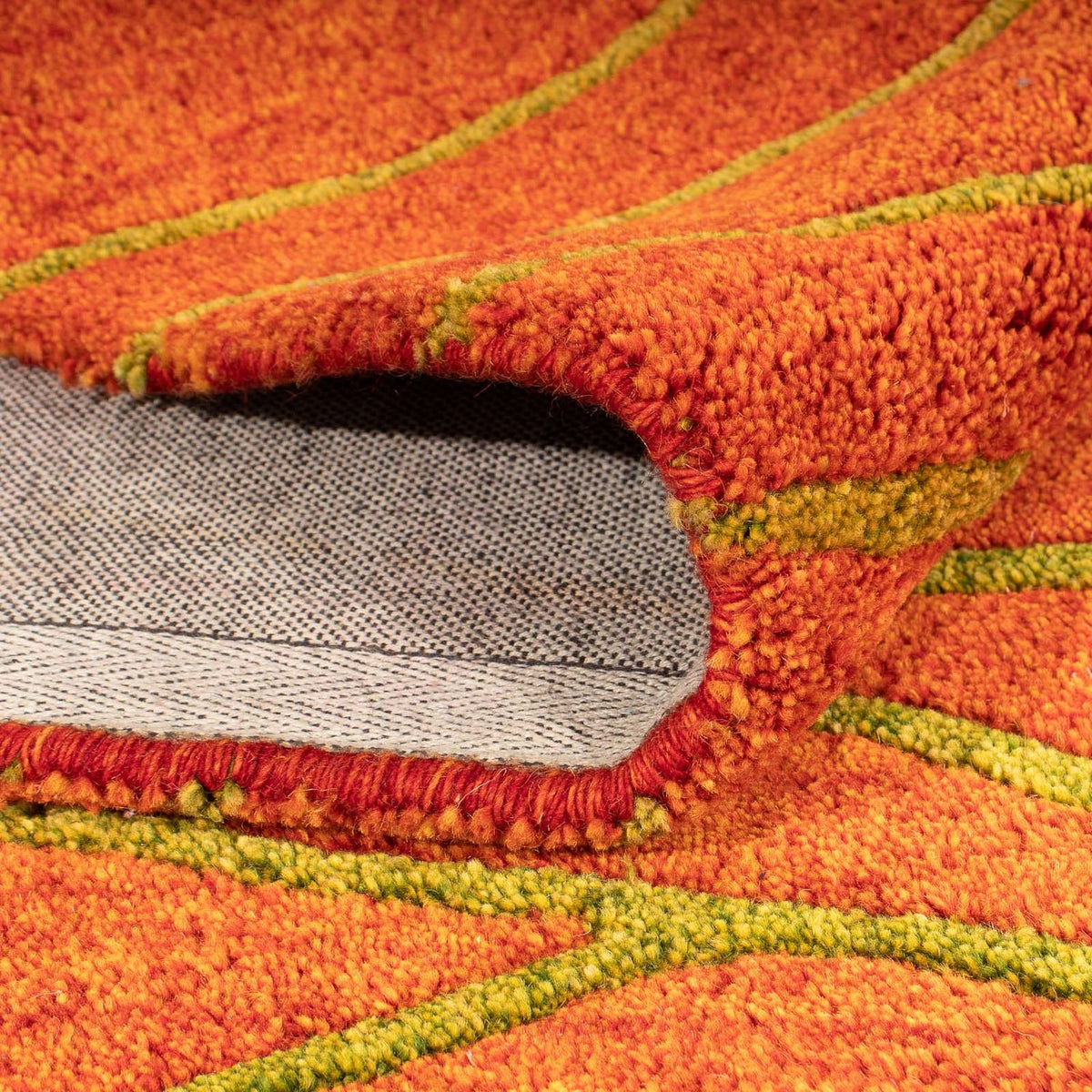 Wool Rug - 193 x 137 cm - rust