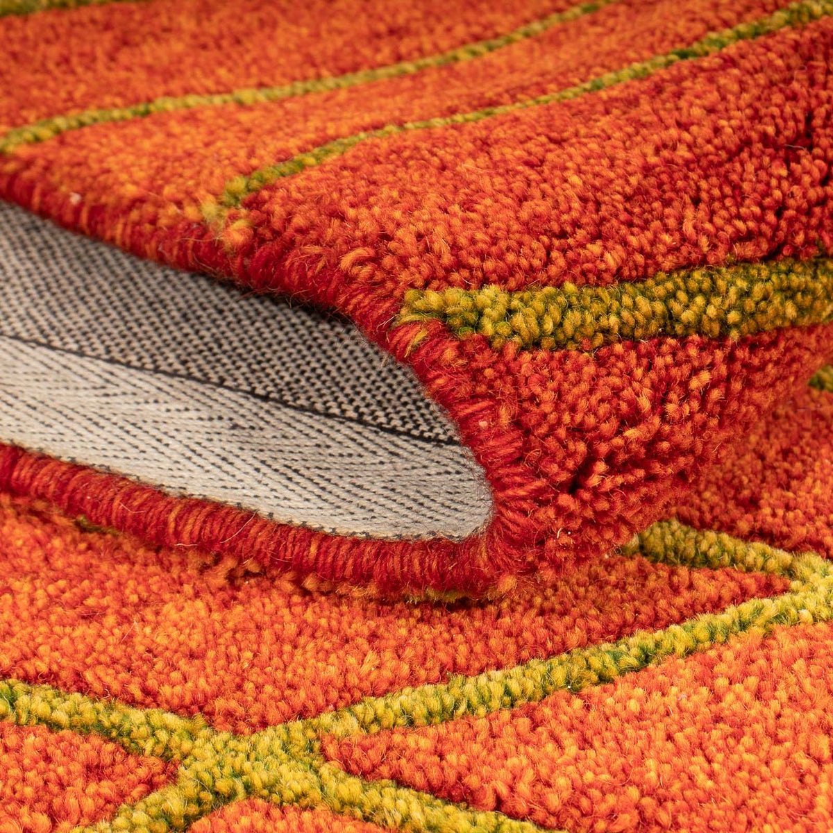 Wool Rug - 195 x 136 cm - rust