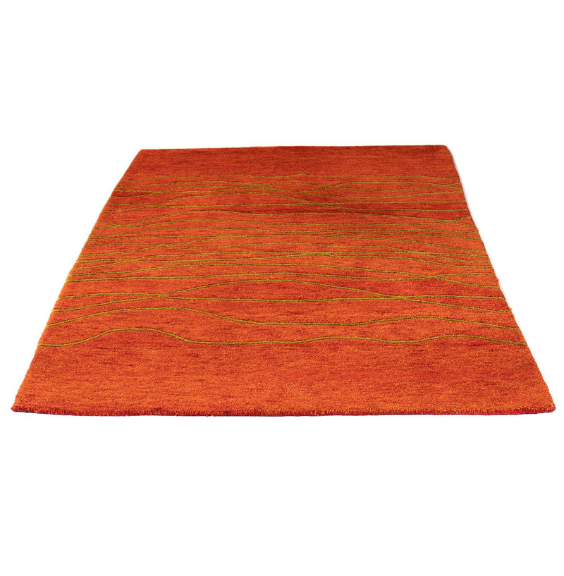 Wool Rug - 195 x 136 cm - rust