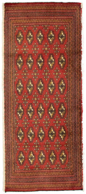 Turkaman Rug - 130 x 60 cm - red