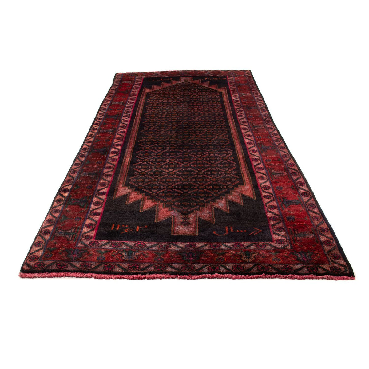 Perser Rug - Nomadic - 300 x 155 cm - dark red