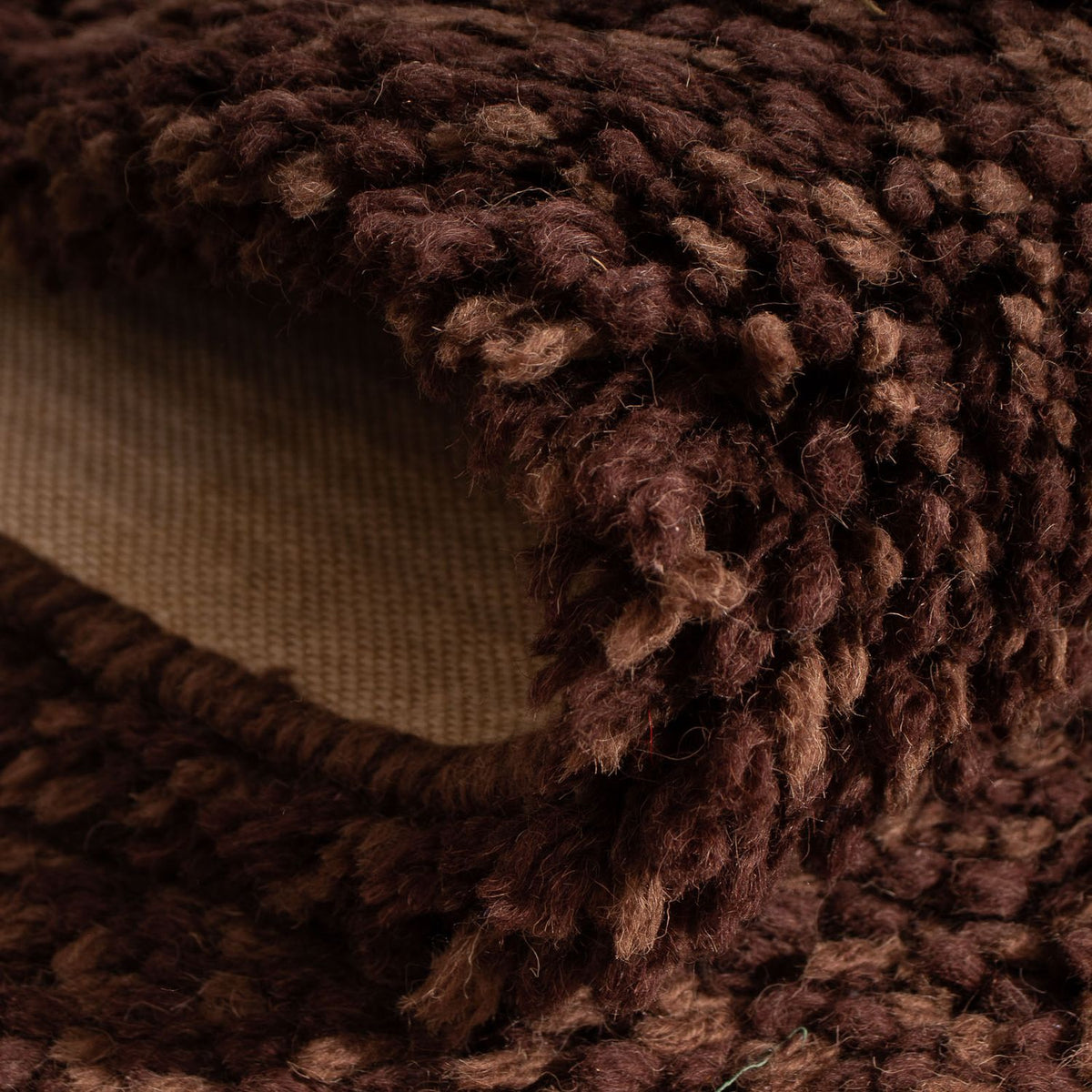 Runner High-Pile Rug - 295 x 66 cm - brown