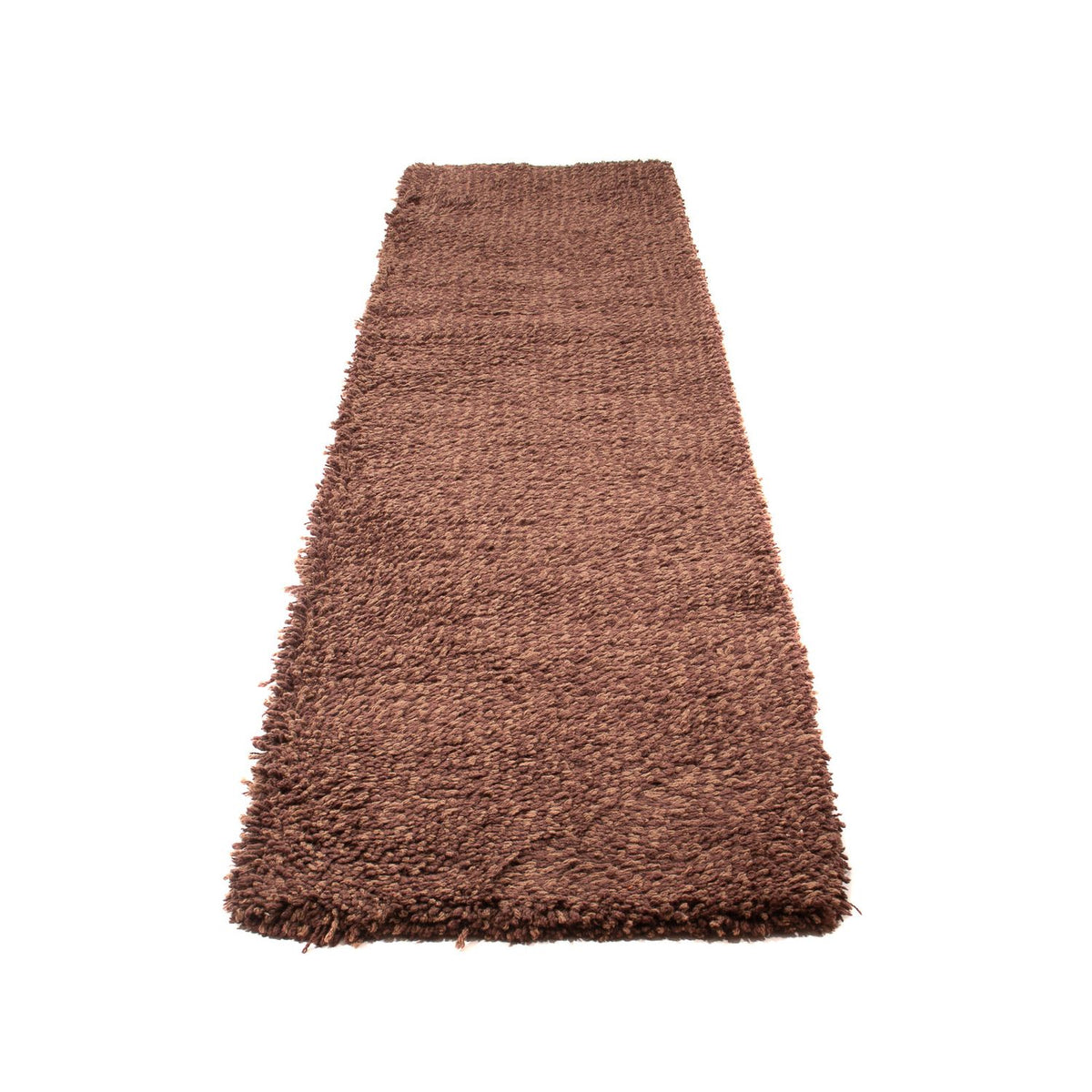 Runner High-Pile Rug - 295 x 66 cm - brown