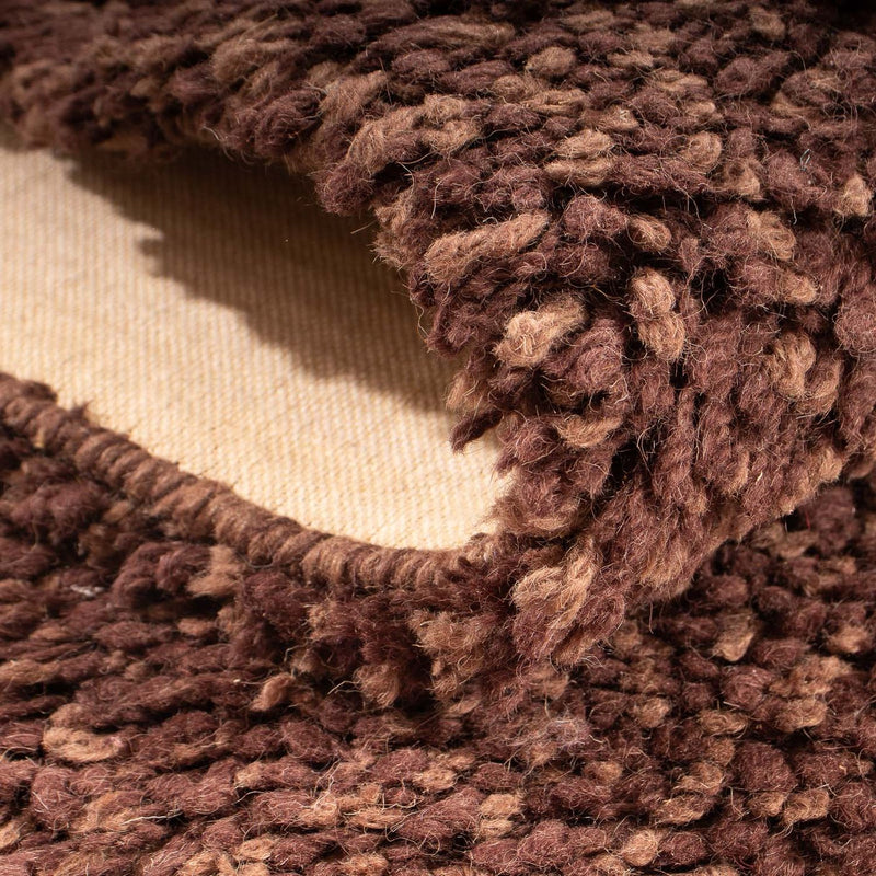 Runner High-Pile Rug - 204 x 70 cm - brown
