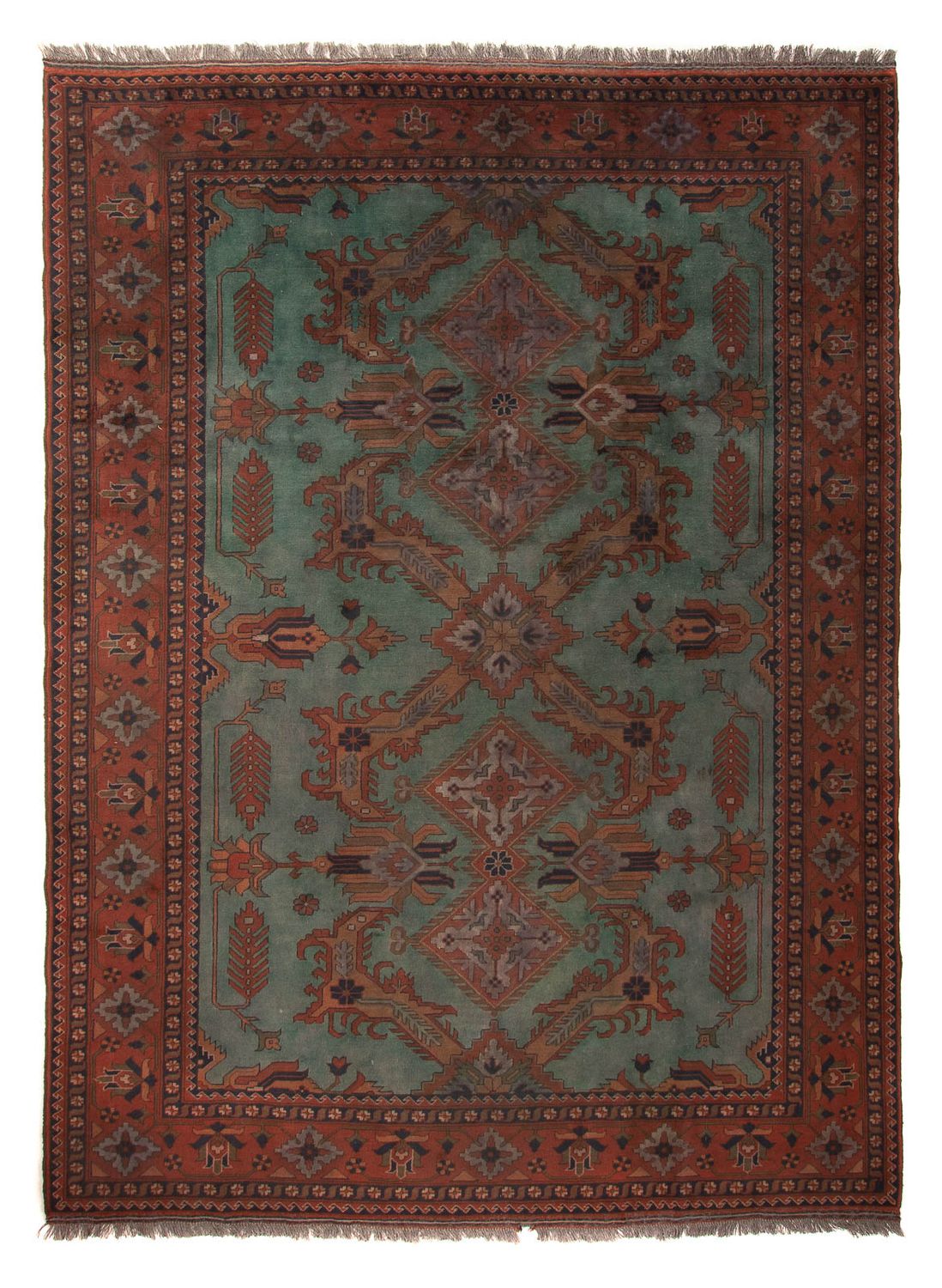 Afghan Rug - Hatschlu - 307 x 220 cm - brown