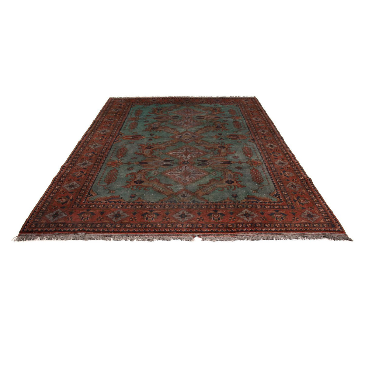 Afghan Rug - Hatschlu - 307 x 220 cm - brown