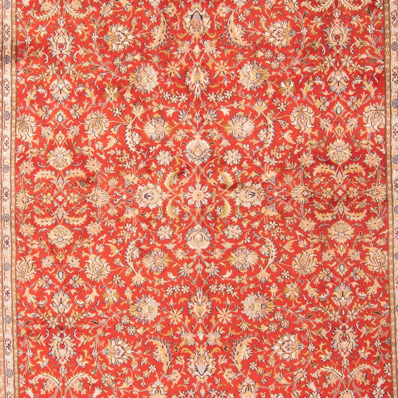 Silk Rug - Kashmir Silk - 277 x 186 cm - red