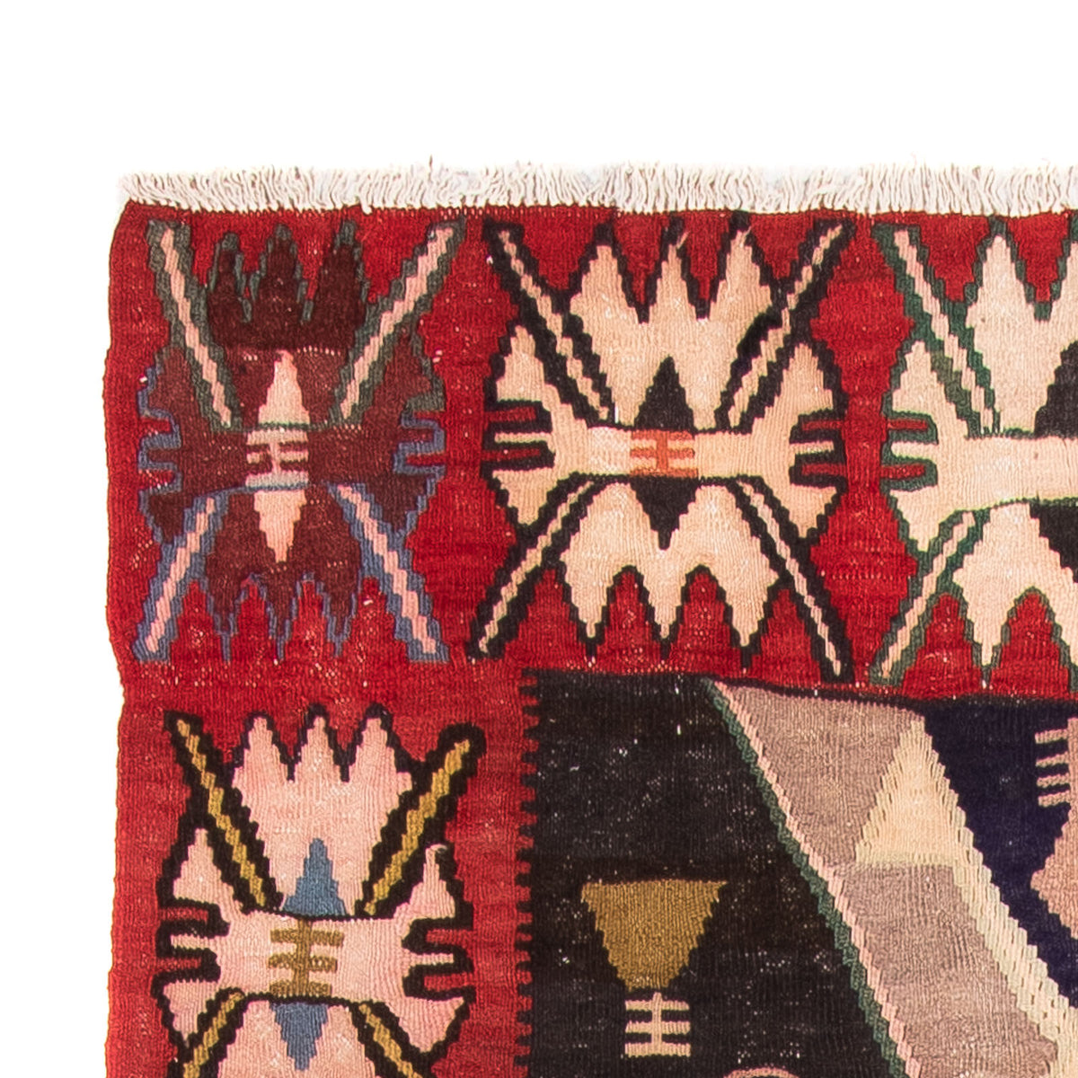 Runner Kelim Rug - Old - 300 x 150 cm - multicolored