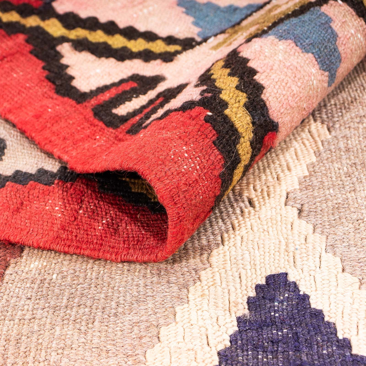 Runner Kelim Rug - Old - 300 x 150 cm - multicolored