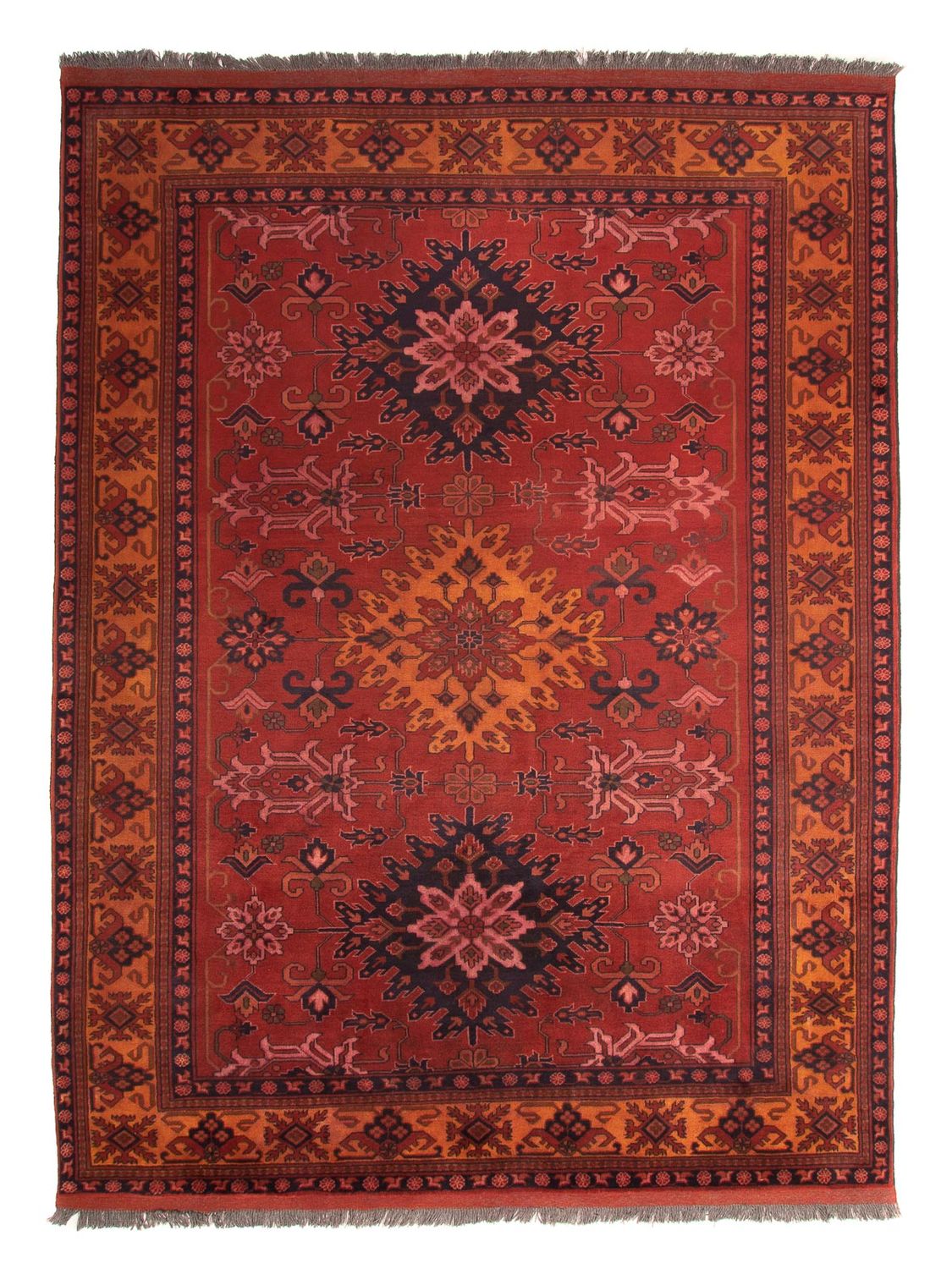 Afghan Rug - Hatschlu - 313 x 210 cm - dark red