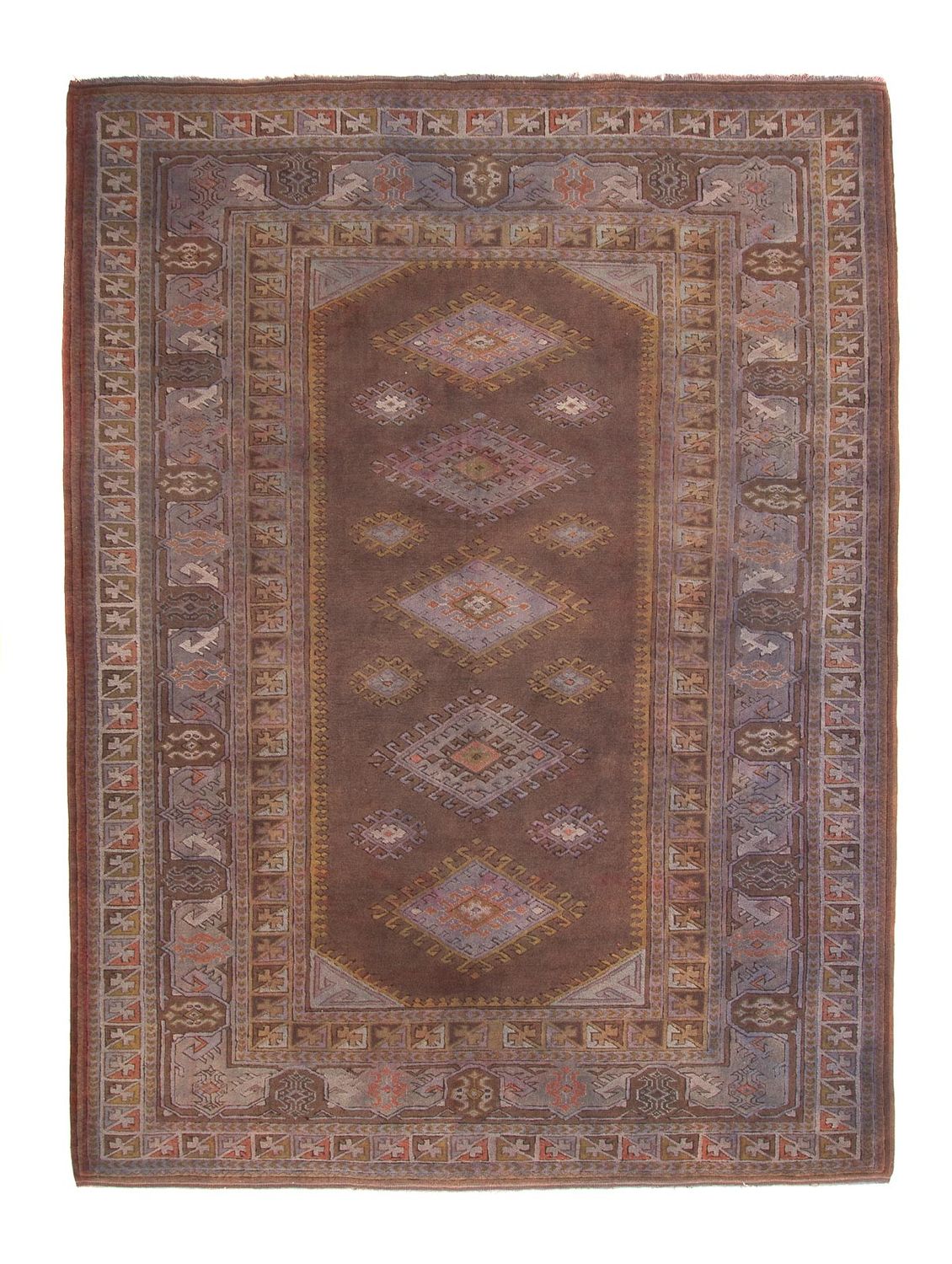 Pakistani Rug - 285 x 200 cm - dark brown