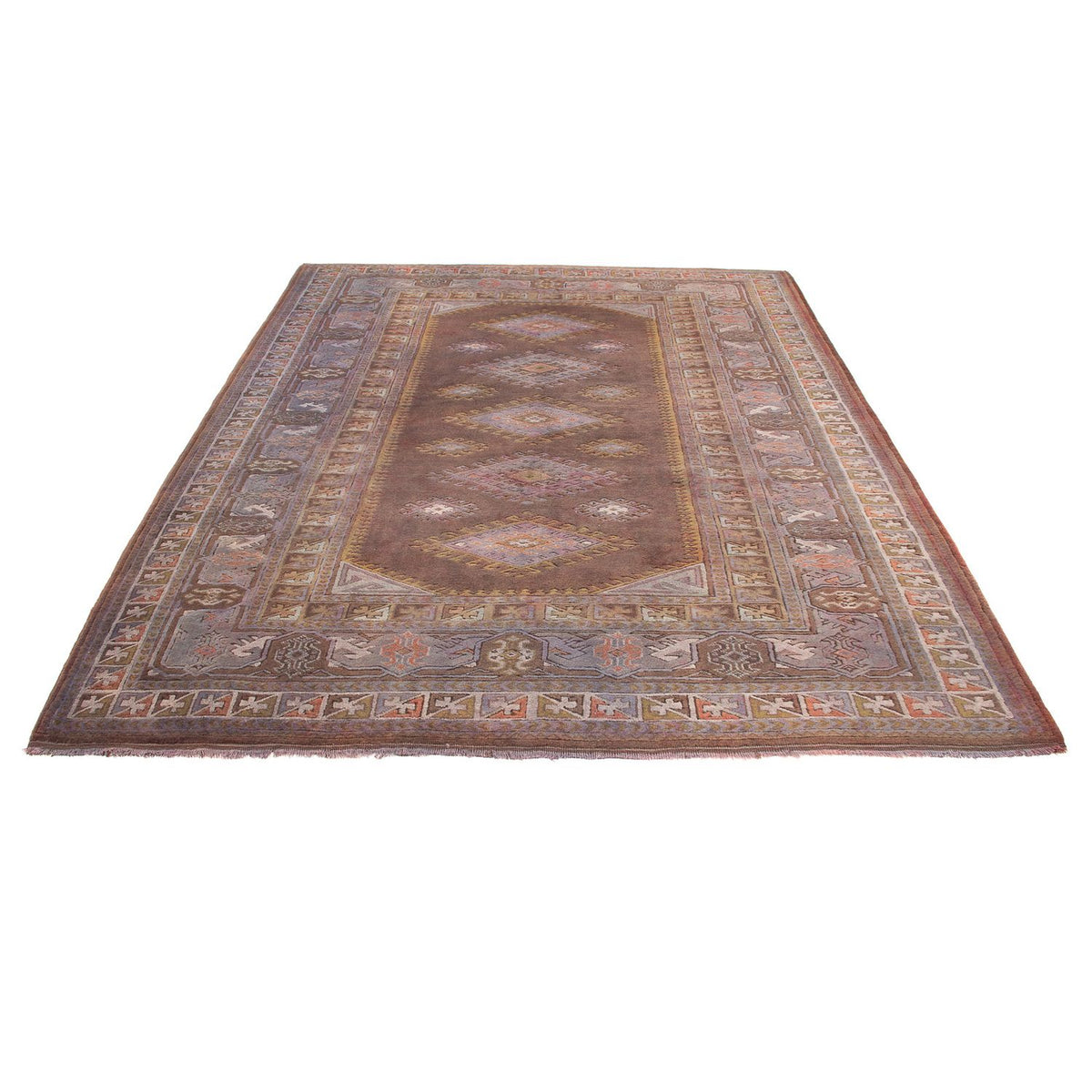 Pakistani Rug - 285 x 200 cm - dark brown