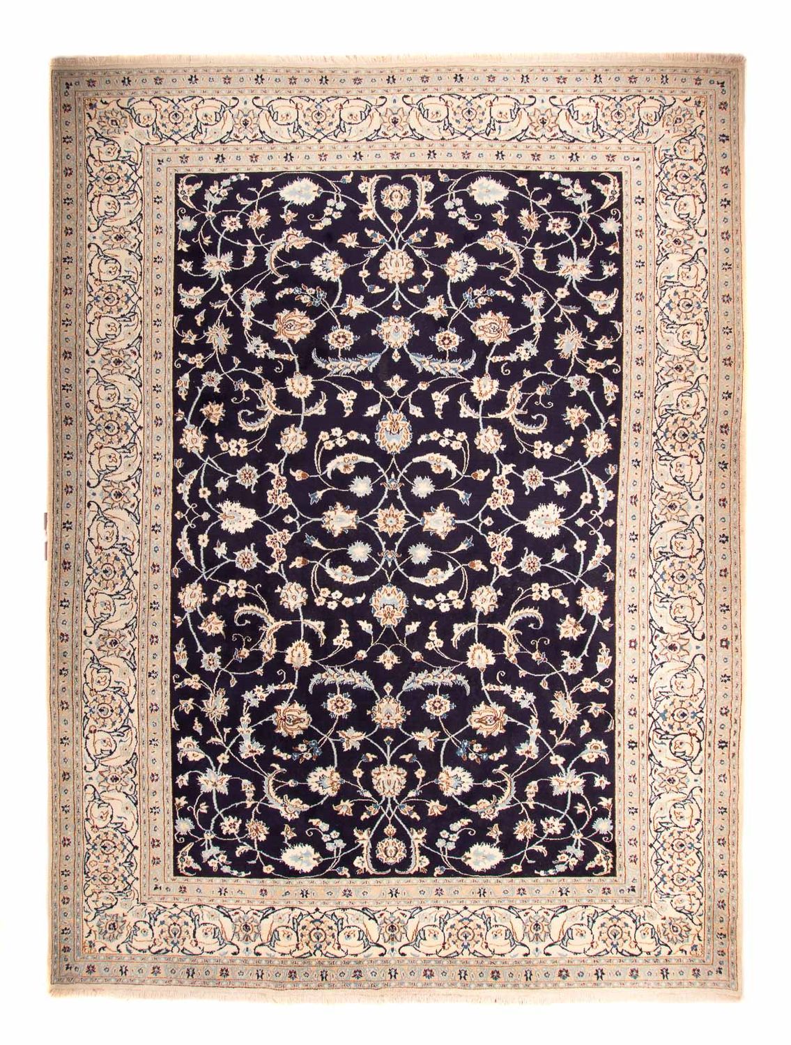Perser Rug - Nain - Royal - 383 x 286 cm - dark blue