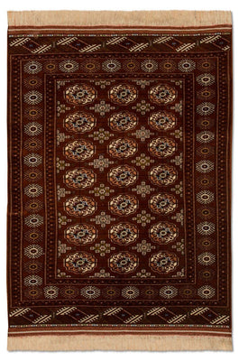 Turkaman Rug - 154 x 103 cm - brown