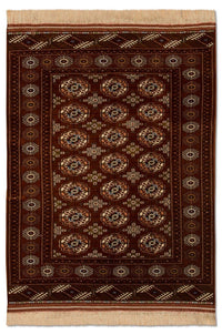 Turkaman Rug - 154 x 103 cm - brown