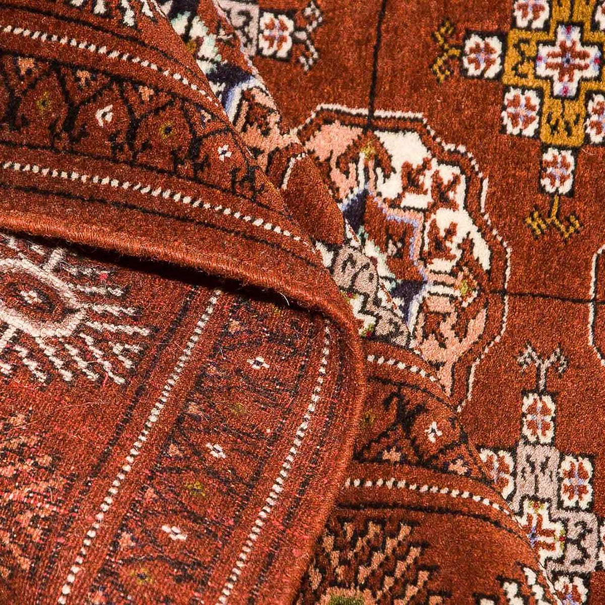 Turkaman Rug - 154 x 103 cm - brown