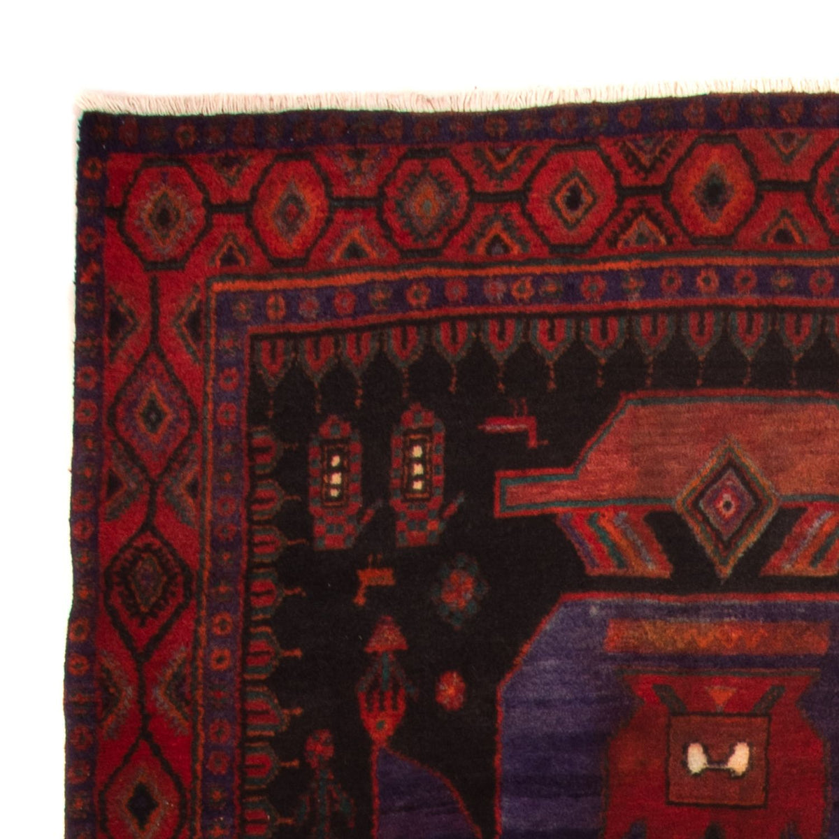 Runner Perser Rug - Nomadic - 380 x 146 cm - dark blue