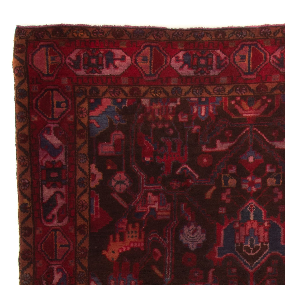 Perser Rug - Nomadic - 330 x 180 cm - dark red