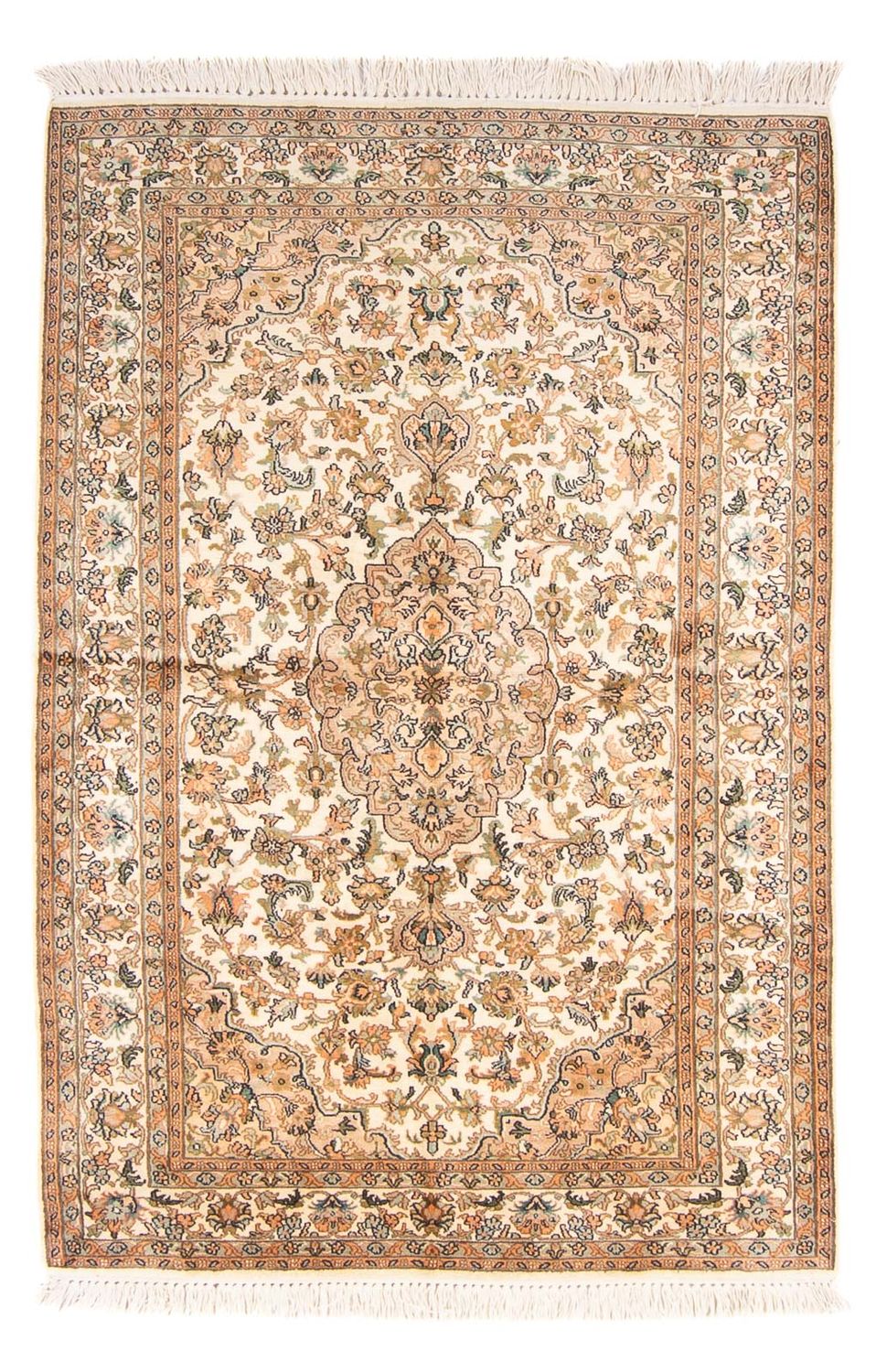 Silk Rug - Kashmir Silk - 150 x 96 cm - cream