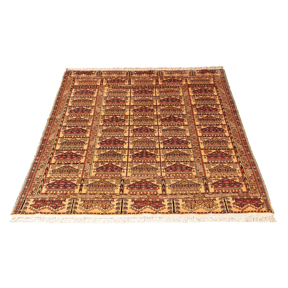 Silk Rug - Afghan Silk - 173 x 126 cm - gold