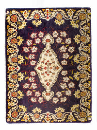 Perser Rug - Keshan - 93 x 72 cm - dark blue