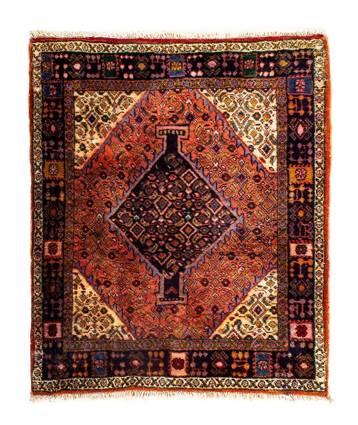 Perser Rug - Nomadic square  - 91 x 77 cm - light red