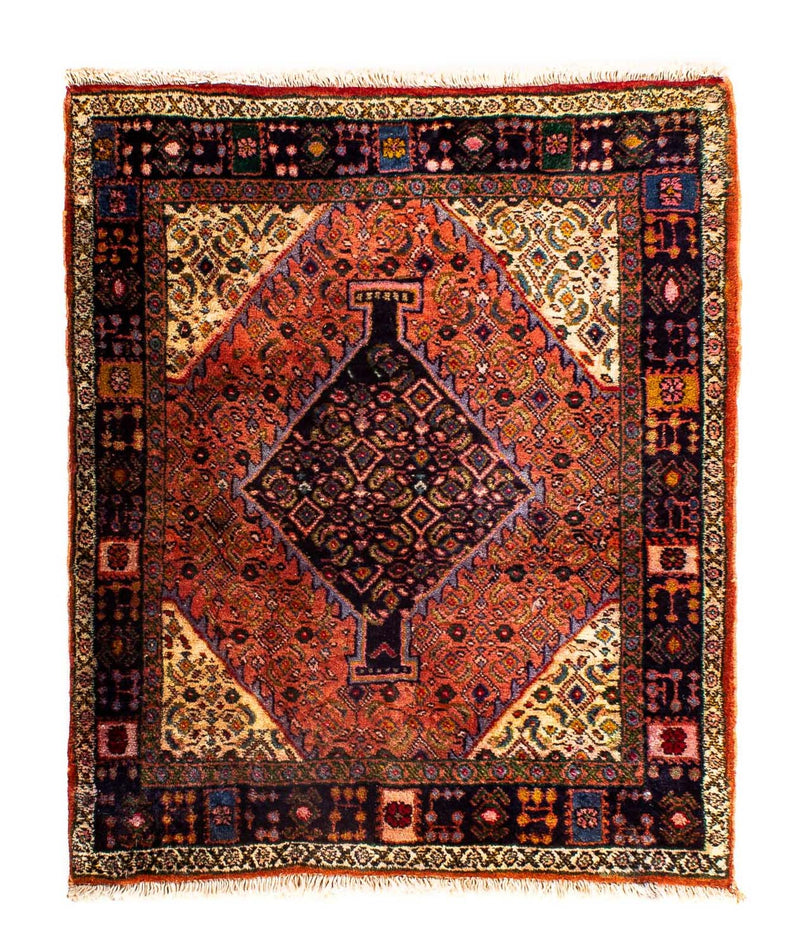 Perser Rug - Nomadic square  - 91 x 77 cm - light red
