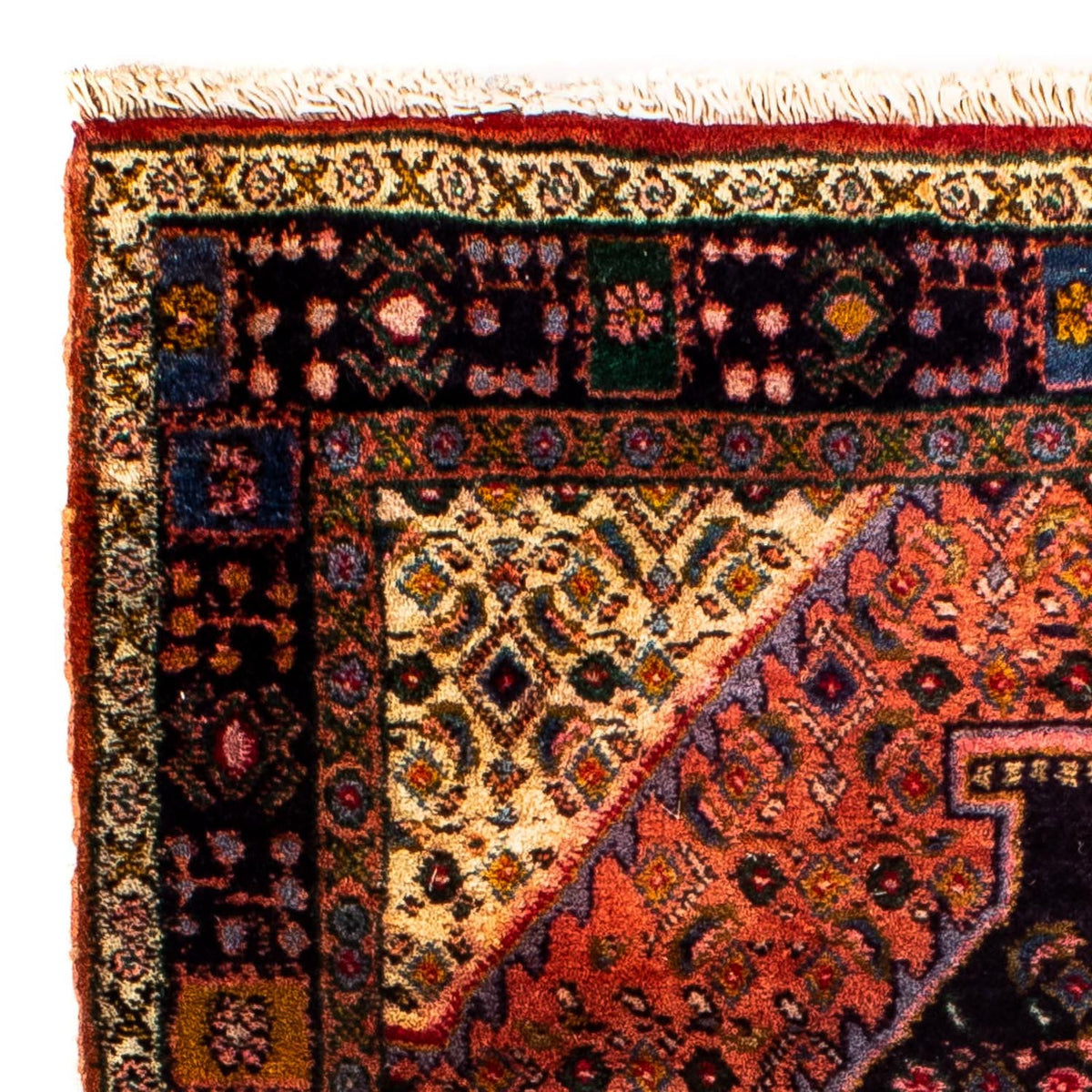 Perser Rug - Nomadic square  - 91 x 77 cm - light red