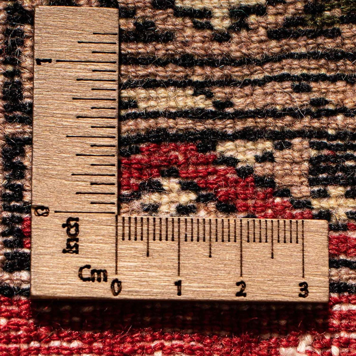 Pakistani Rug square  - 63 x 62 cm - red