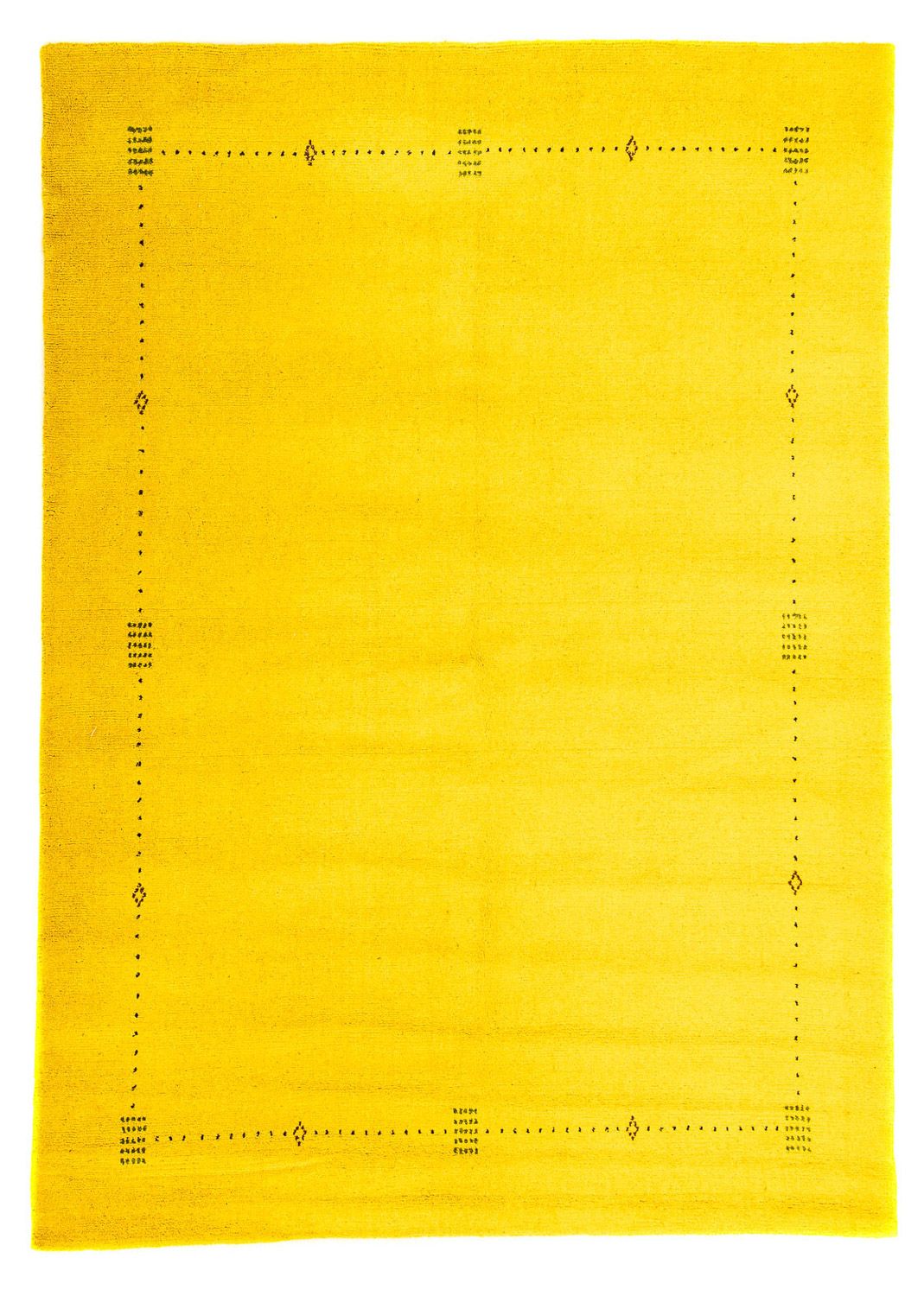 Gabbeh Rug - Loribaft Indus - 228 x 163 cm - yellow