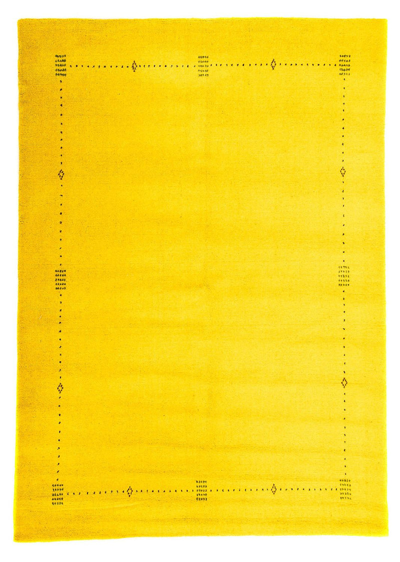 Gabbeh Rug - Loribaft Indus - 228 x 163 cm - yellow