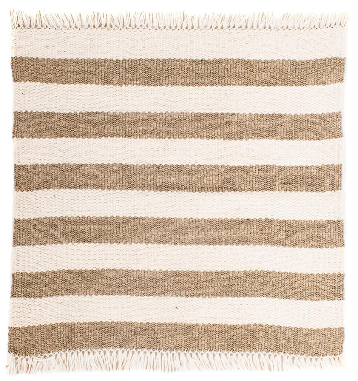 Kelim Rug - Trendy square  - 68 x 64 cm - beige