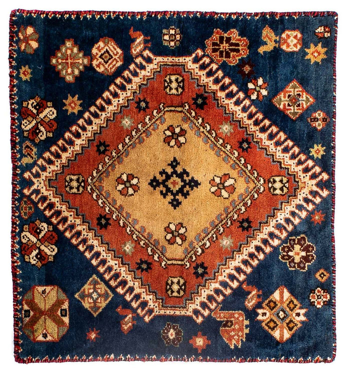 Perser Rug - Nomadic square  - 70 x 68 cm - dark blue