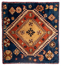 Perser Rug - Nomadic square  - 70 x 68 cm - dark blue