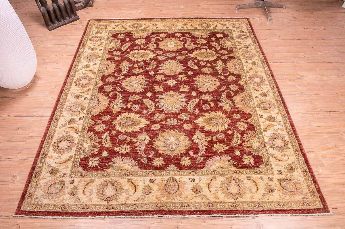 Ziegler Rug - 219 x 178 cm - bordeaux red