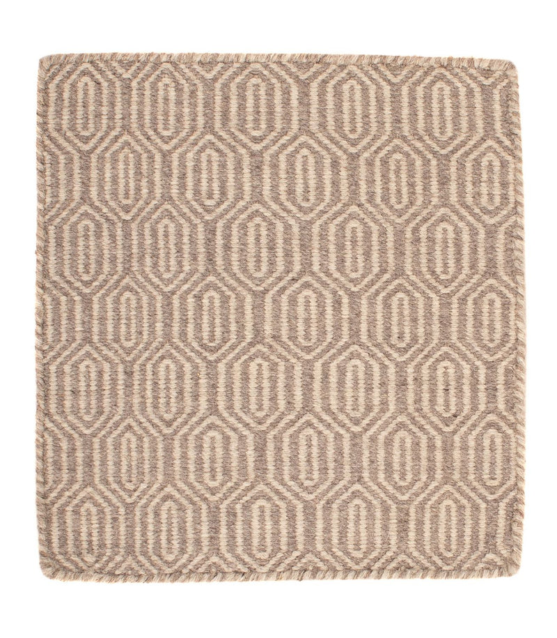 Kelim Rug - Trendy square  - 46 x 45 cm - light brown