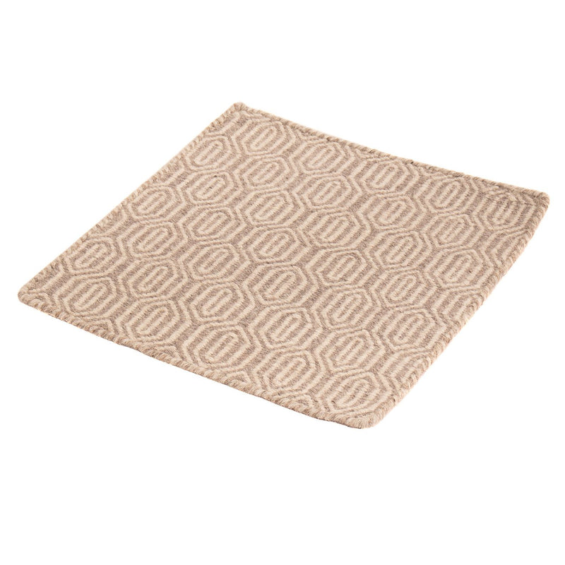 Kelim Rug - Trendy square  - 46 x 45 cm - light brown