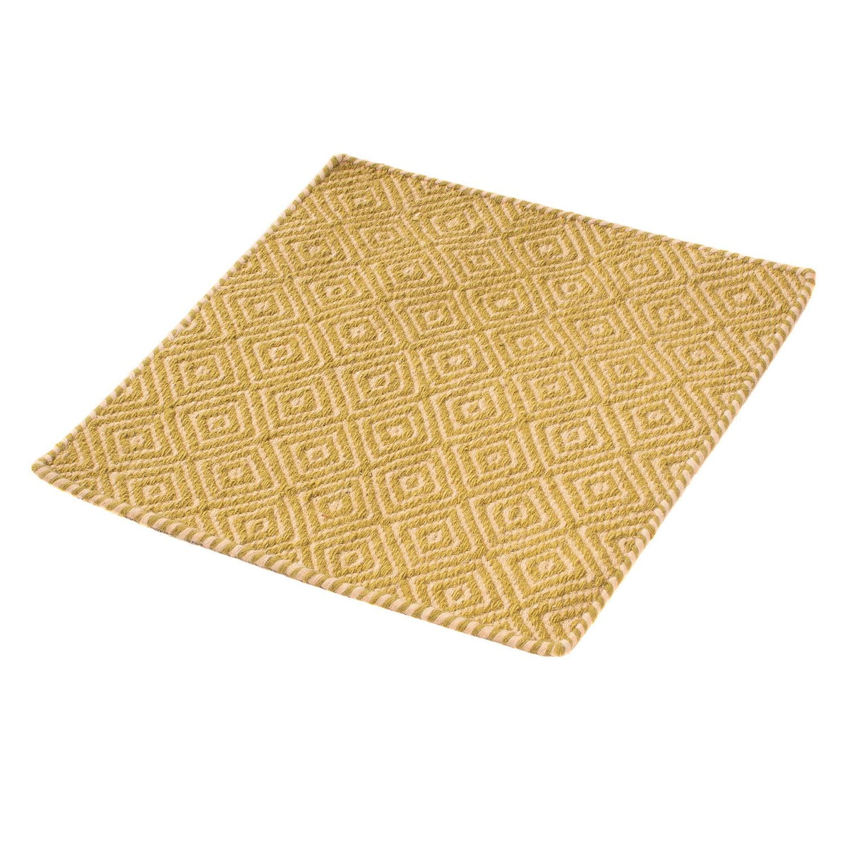 Kelim Rug - Trendy square  - 47 x 43 cm - gold