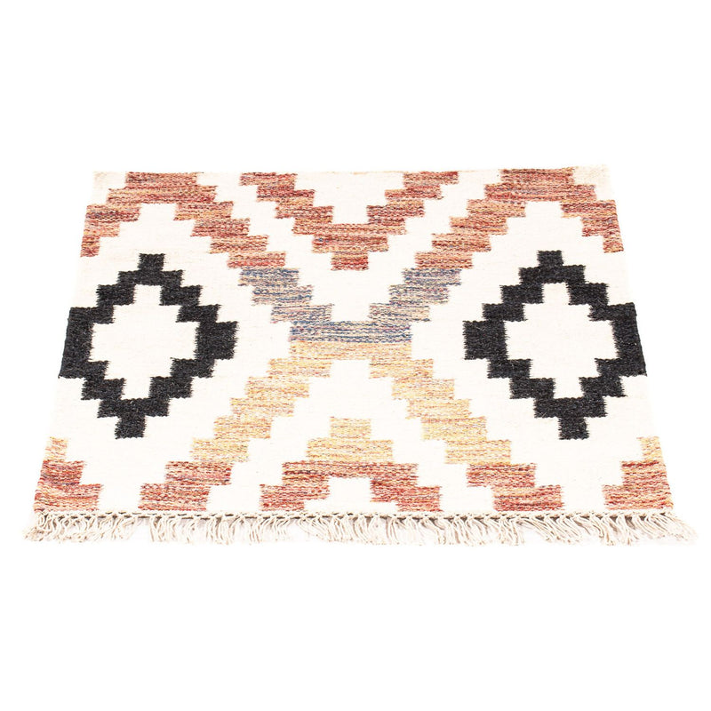 Kelim Rug - Trendy square  - 69 x 67 cm - beige