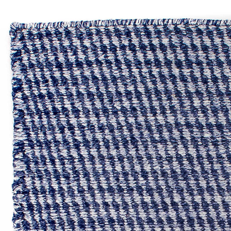 Kelim Rug - Trendy square  - 63 x 62 cm - dark blue