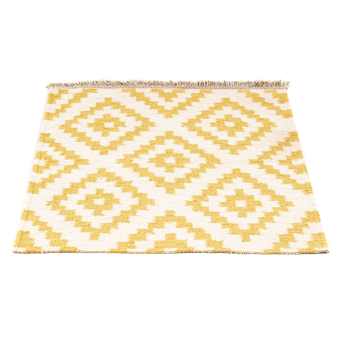 Kelim Rug - Trendy square  - 80 x 72 cm - beige