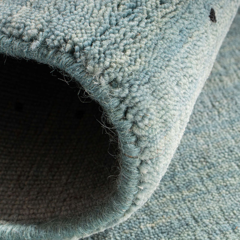 Gabbeh Rug - Loribaft Indus - 140 x 70 cm - light blue