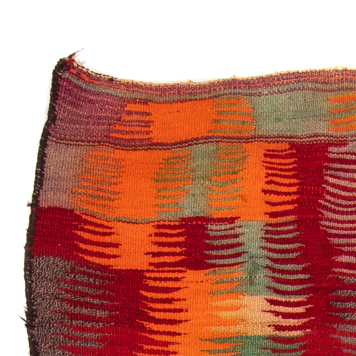 Runner Kelim Rug - Old - 265 x 125 cm - multicolored