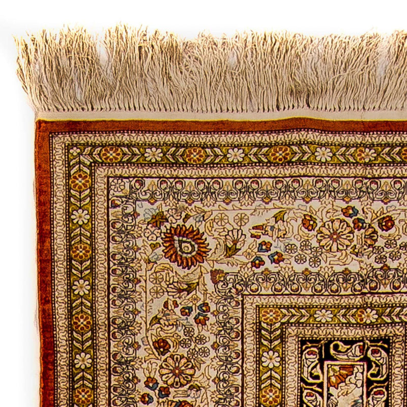 Runner Silk Rug - Chinese Silk - 272 x 71 cm - red