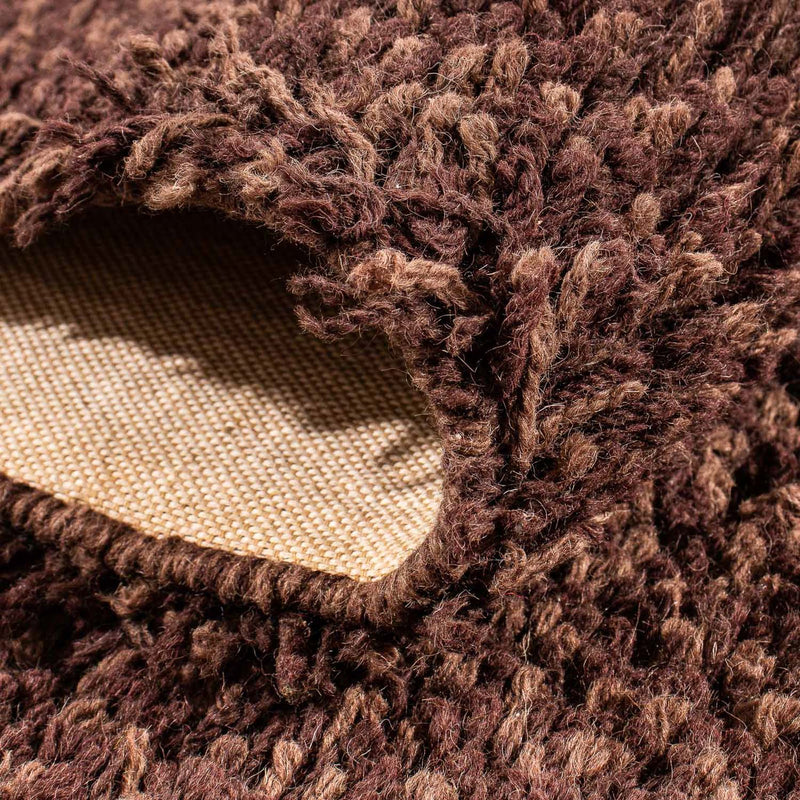 Runner High-Pile Rug - 295 x 65 cm - brown